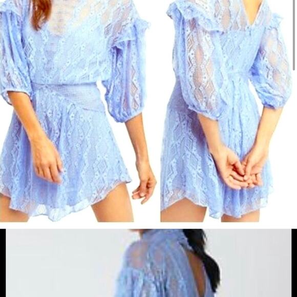 Free People “bittersweet boardwalk blue” dress 2 - Picture 6 of 8